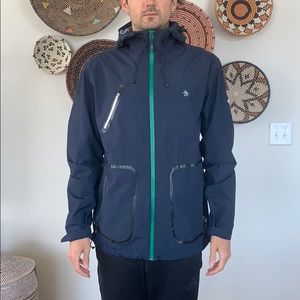 Original Penguin Men’s Blue Raincoat jacket Large